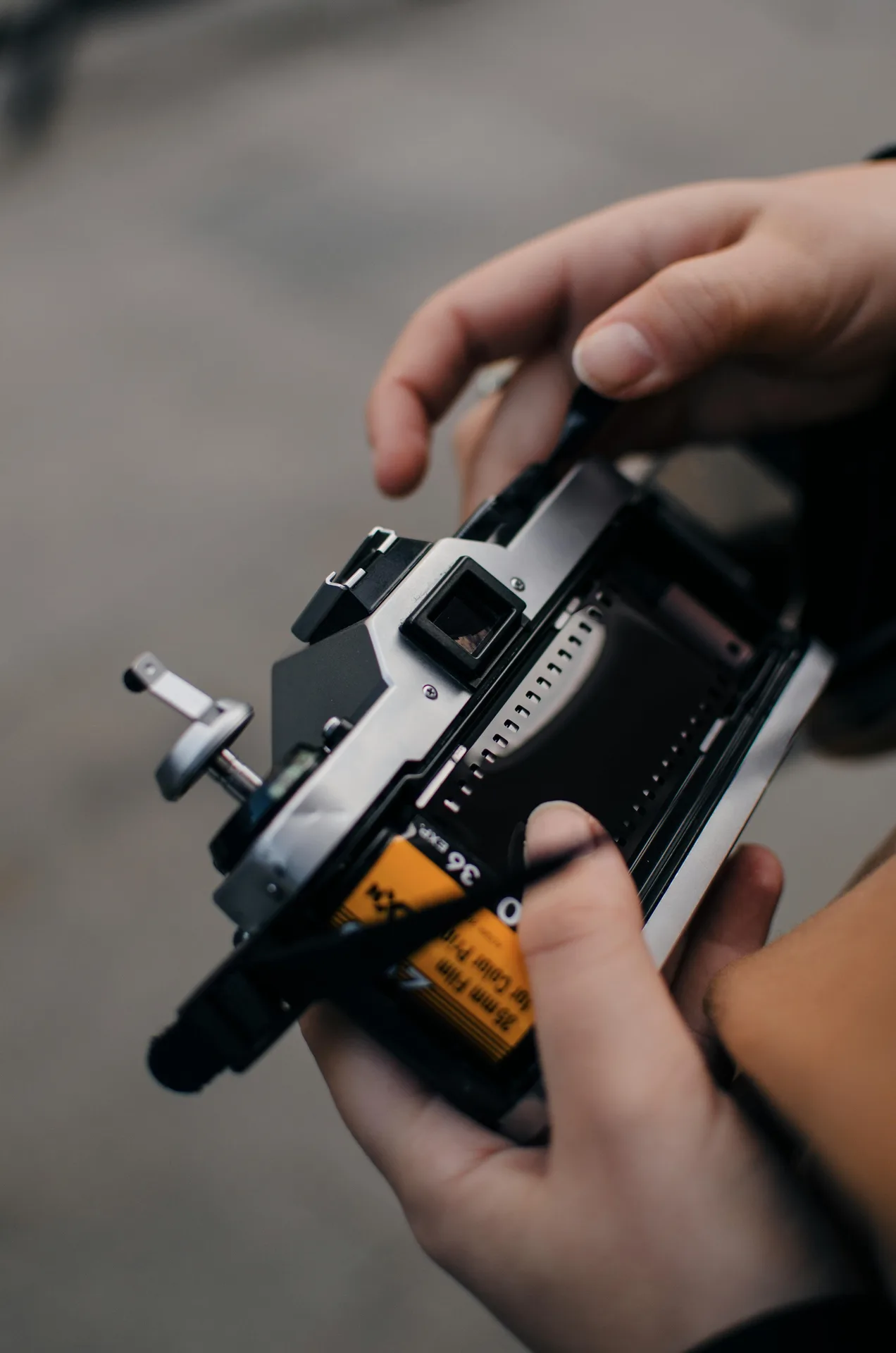 Loading the Film in the film photography journey
